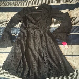 Target Black Bell Sleeve V-Neck Sundress